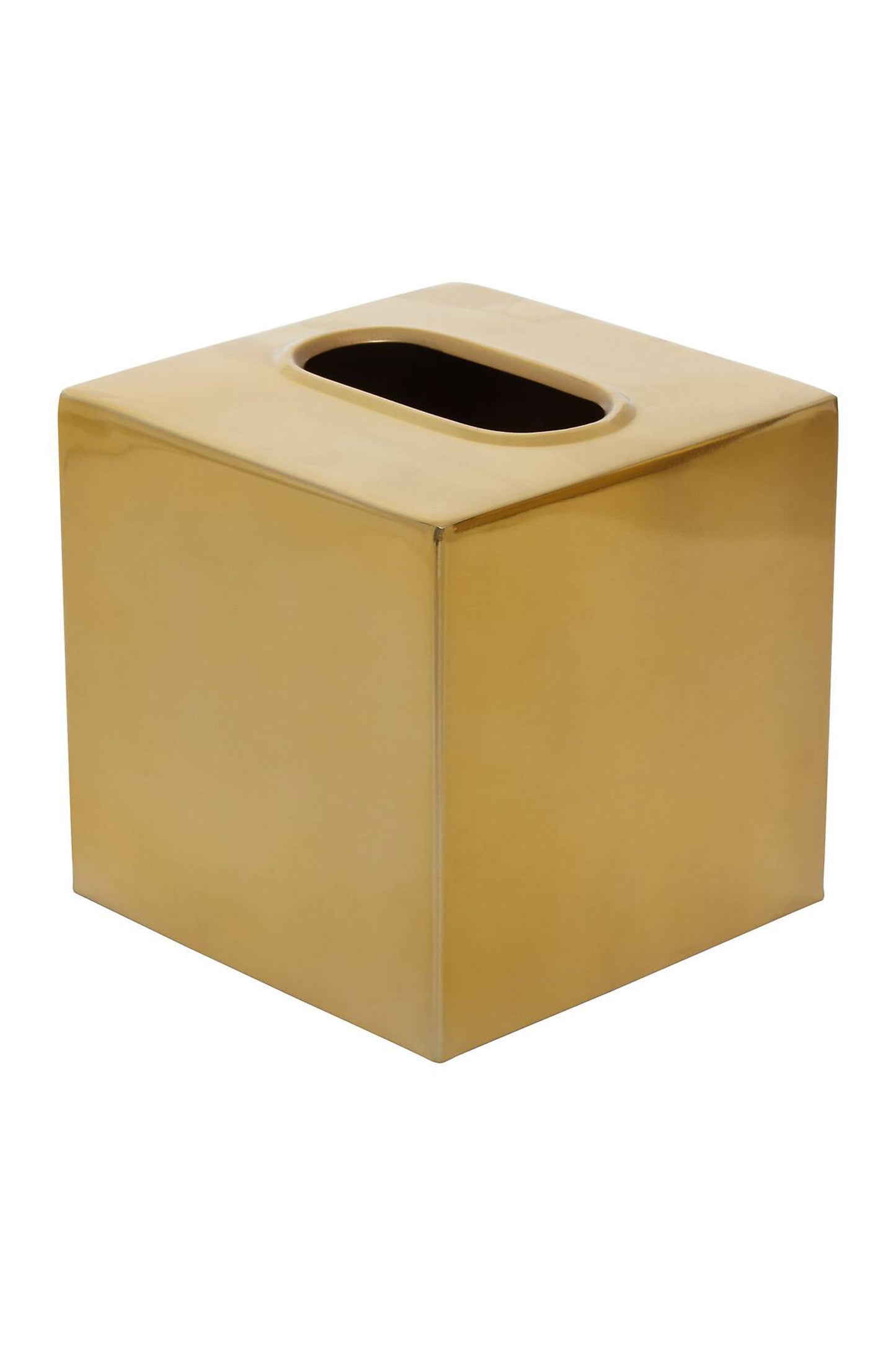 Gold Metal Tissue Box