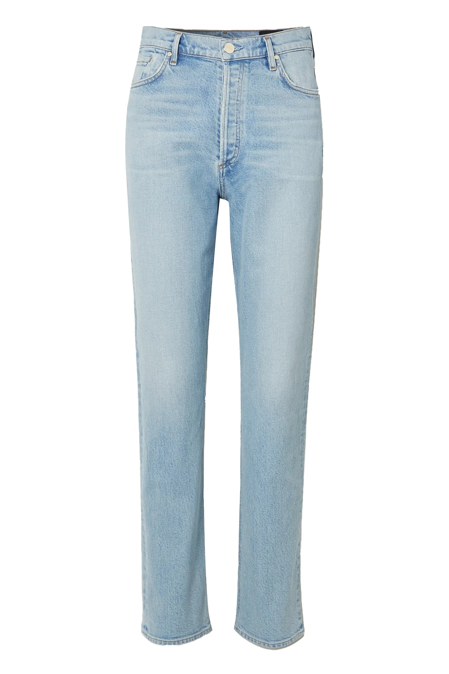 '+ NET SUSTAIN Lawler Organic High-Rise Straight-Leg Jeans