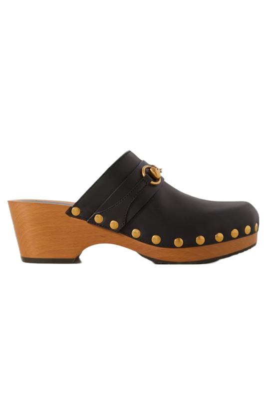 Stann Horsebit-detailed Leather Clogs