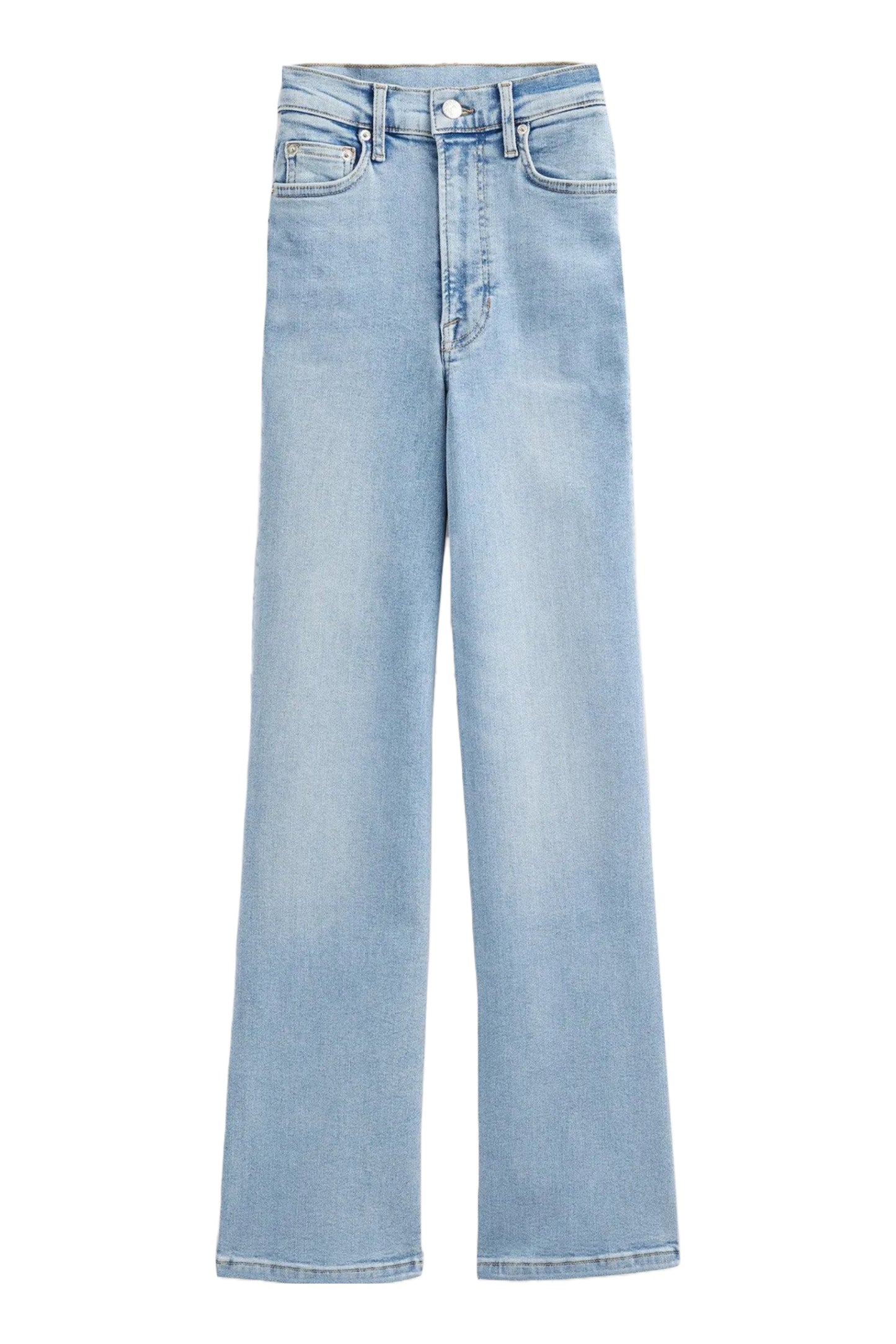 High Rise True Light Vintage Straight Jeans