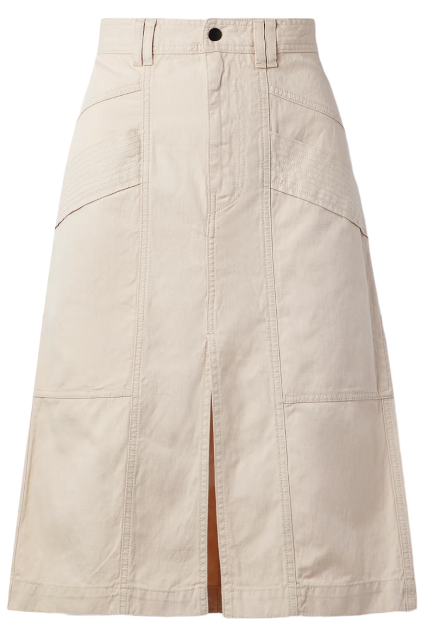 Prime Cotton And Linen-blend Canvas Skirt