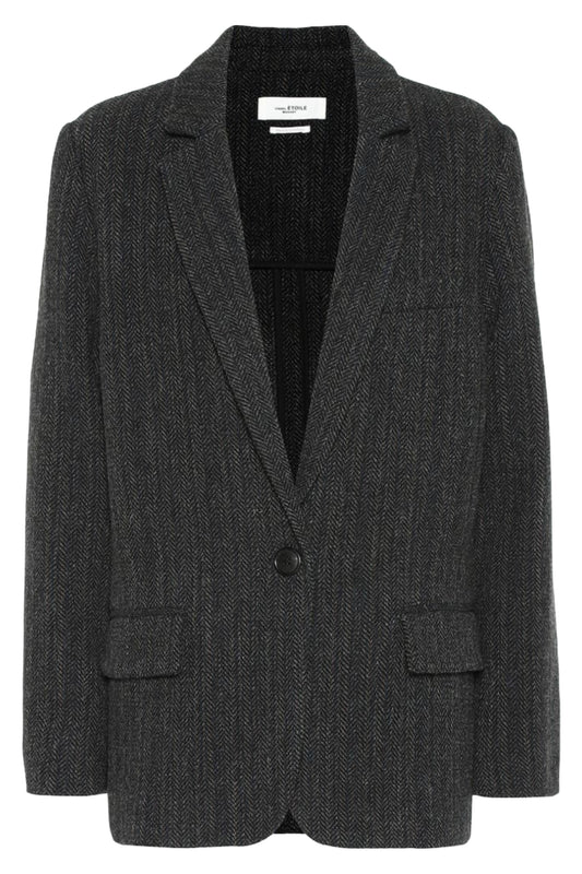 Charly Herringbone Wool Jacket