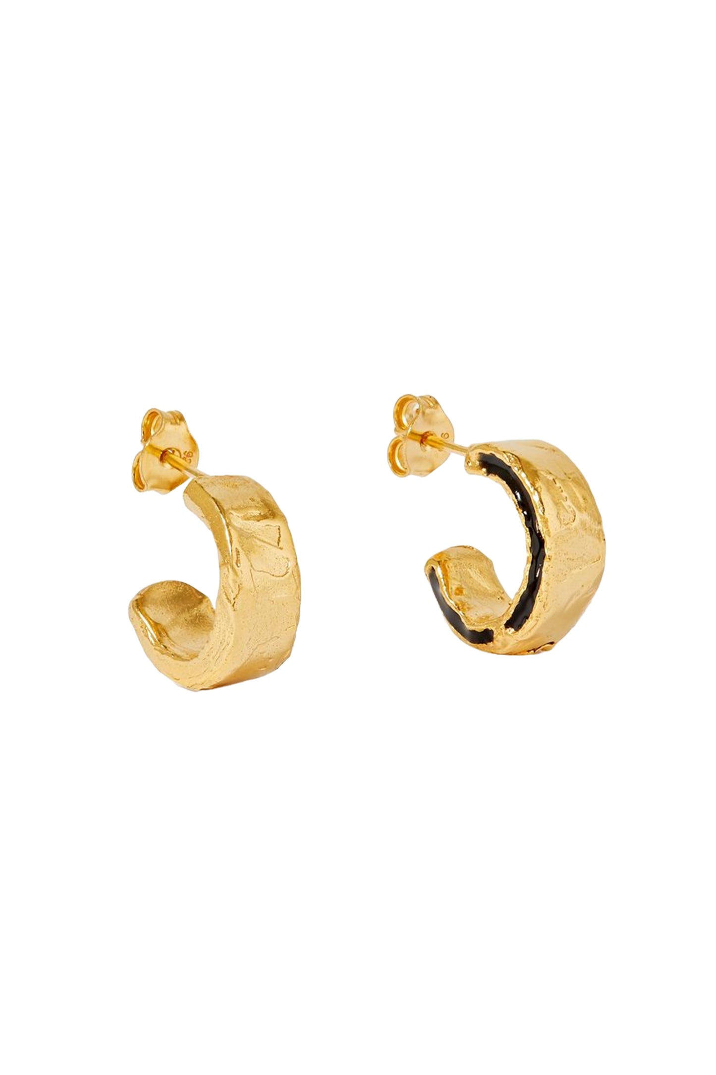 Inkwell Gold-Plated Hoop Earrings