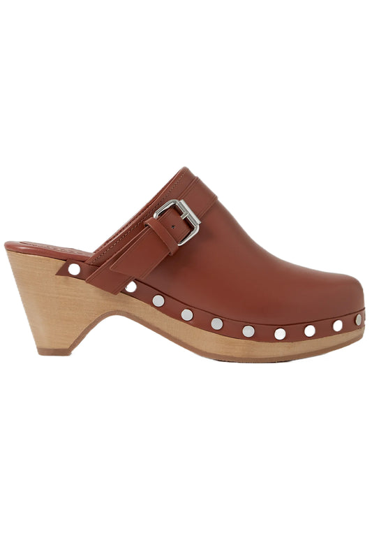 Titya Studded Leather Clogs