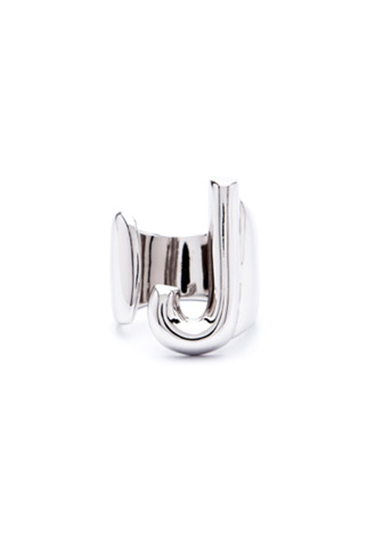 Silver Alphabet Letter Ring