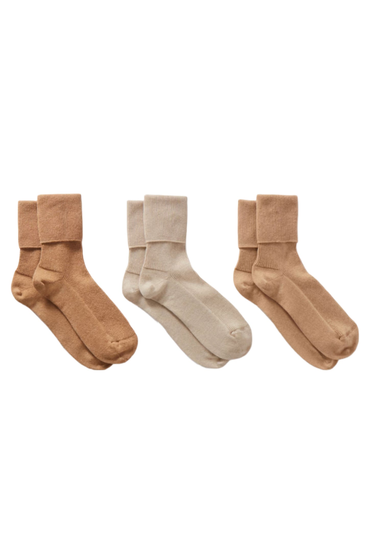 Set Of Three Ribbed Cashmere-blend Socks