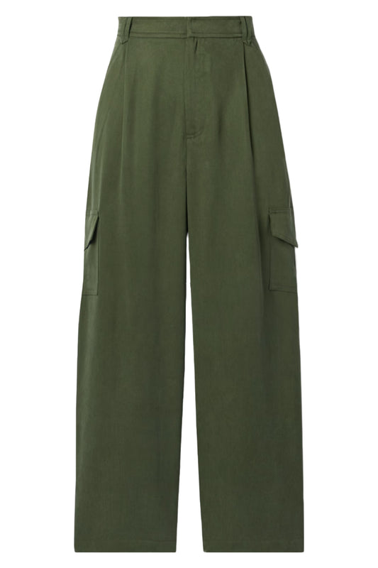 Jackson Tencel Straight-Leg Cargo Pants