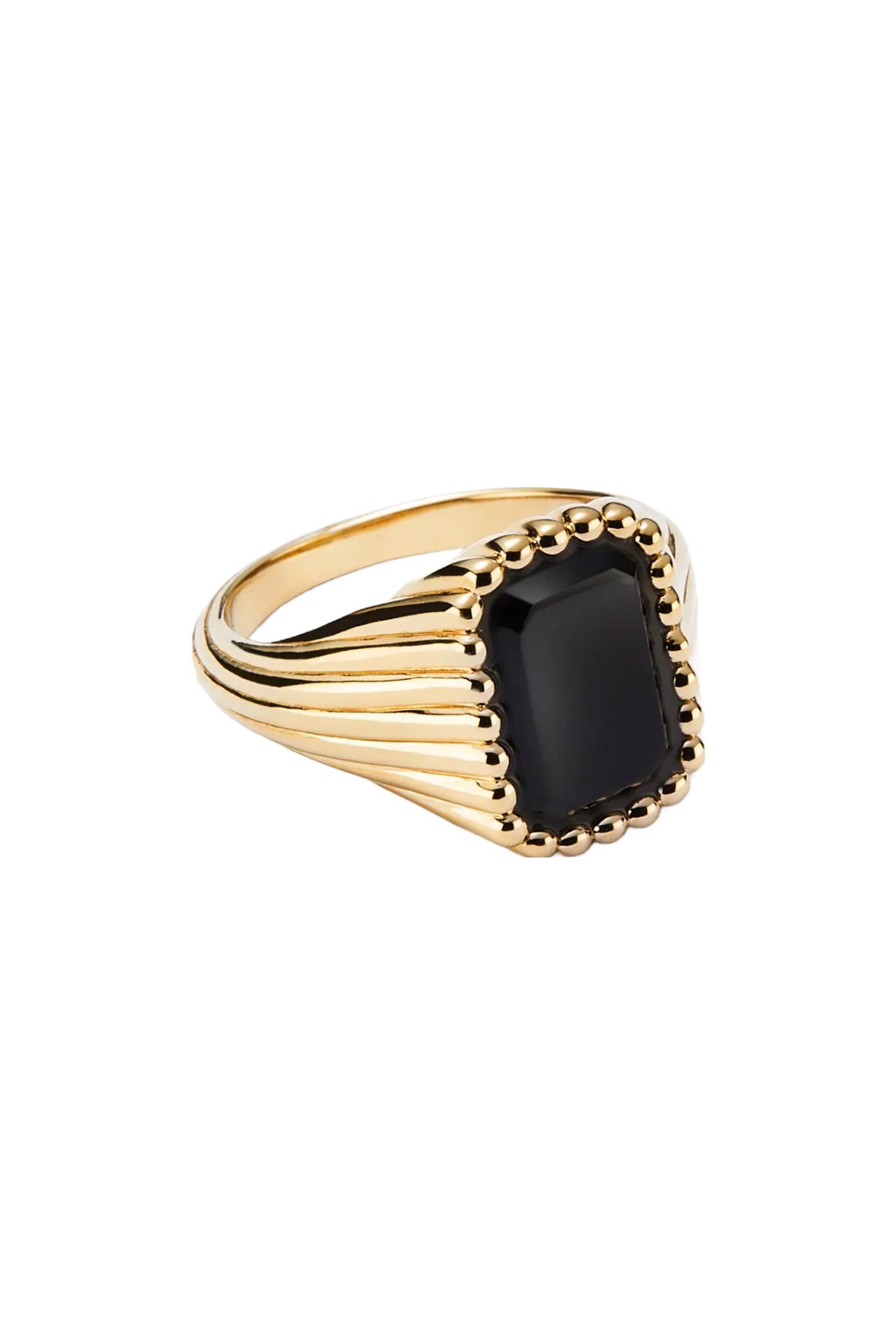 Jenna Lyons Vermeil and Onyx Pinky Signet Ring