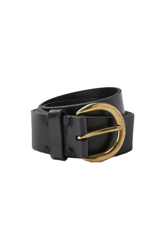 Julia Leather Black Jeans Belt