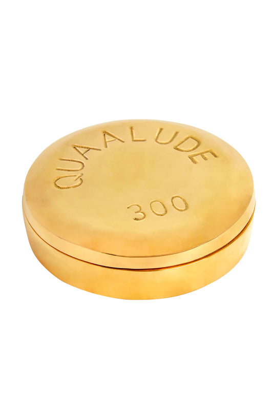 Quaalude Brass Pill Box