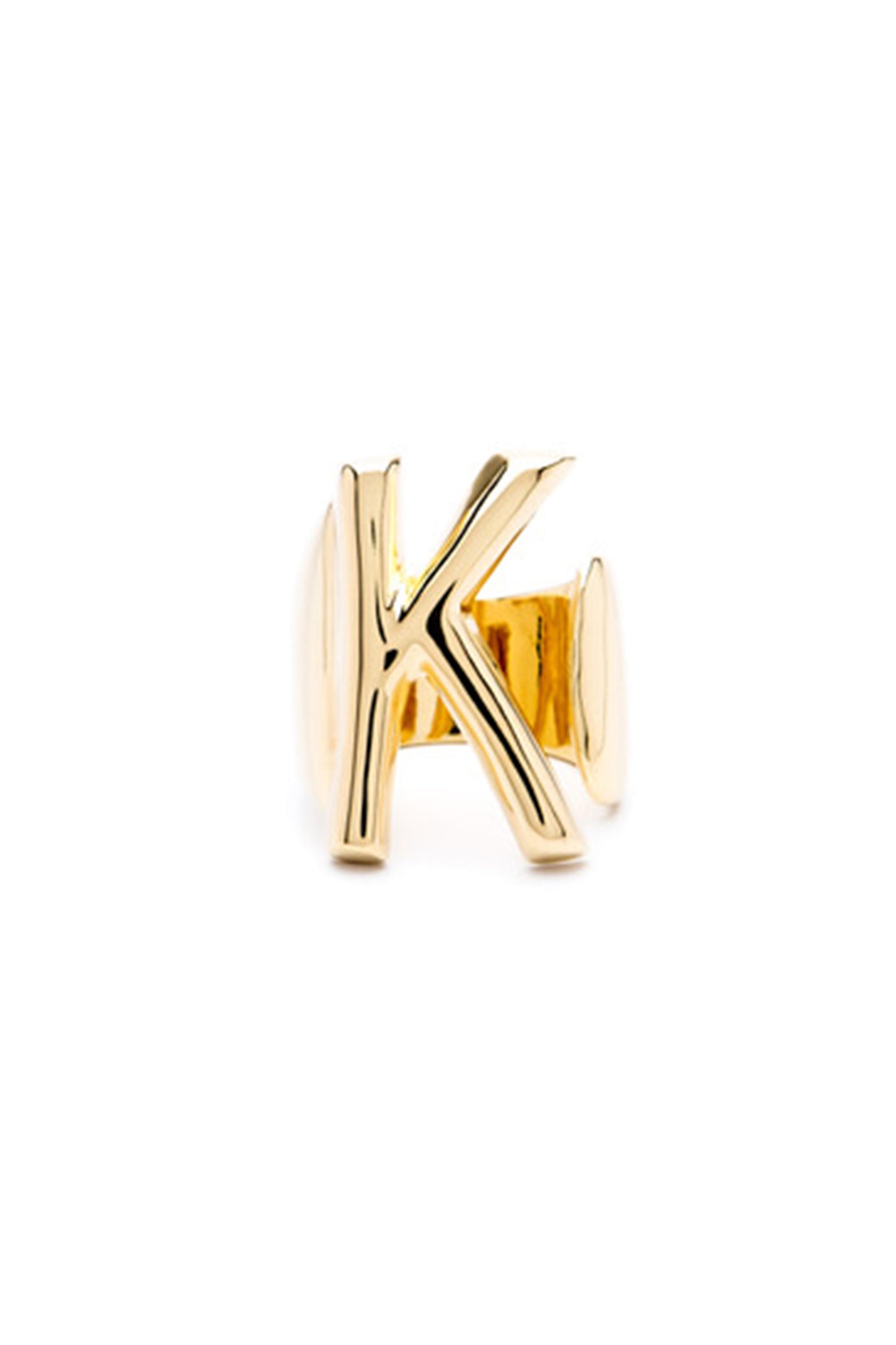 Gold Alphabet Letter Ring