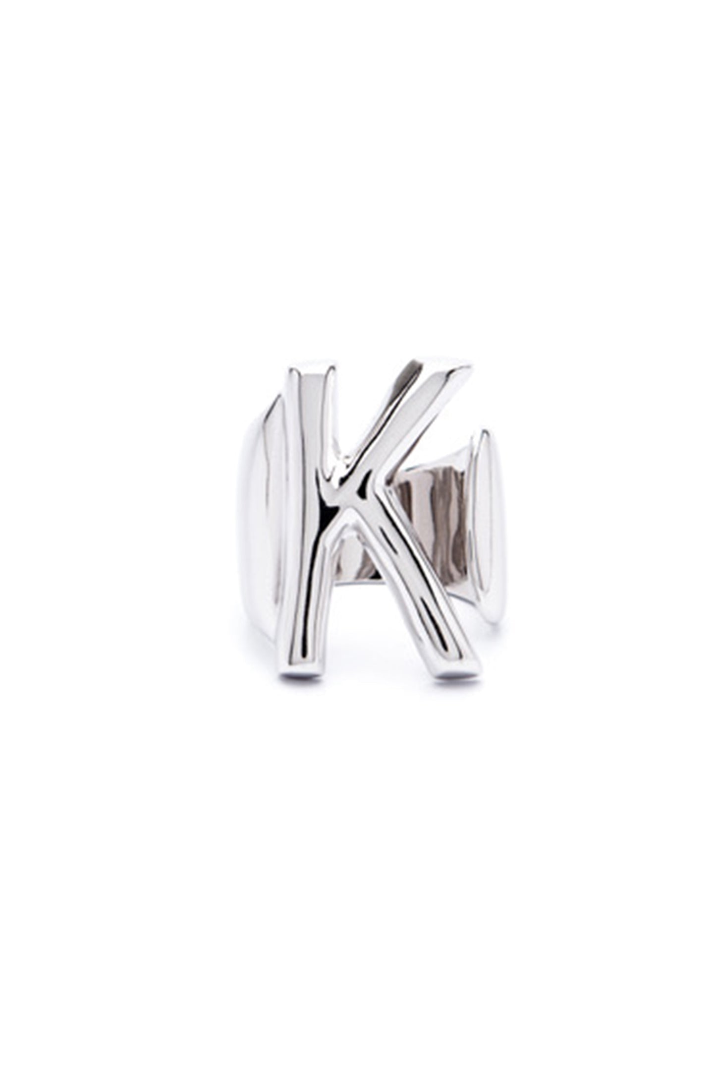 Silver Alphabet Letter Ring