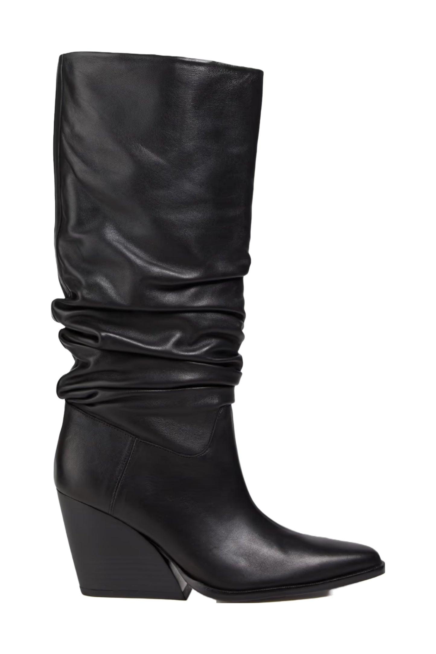 Billow Gathered Leather Boots