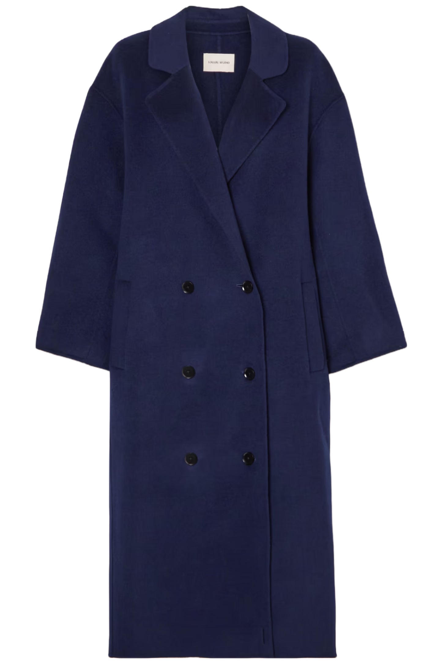 Borneo Navy Double-breasted Wool And Cashmere-blend Coat