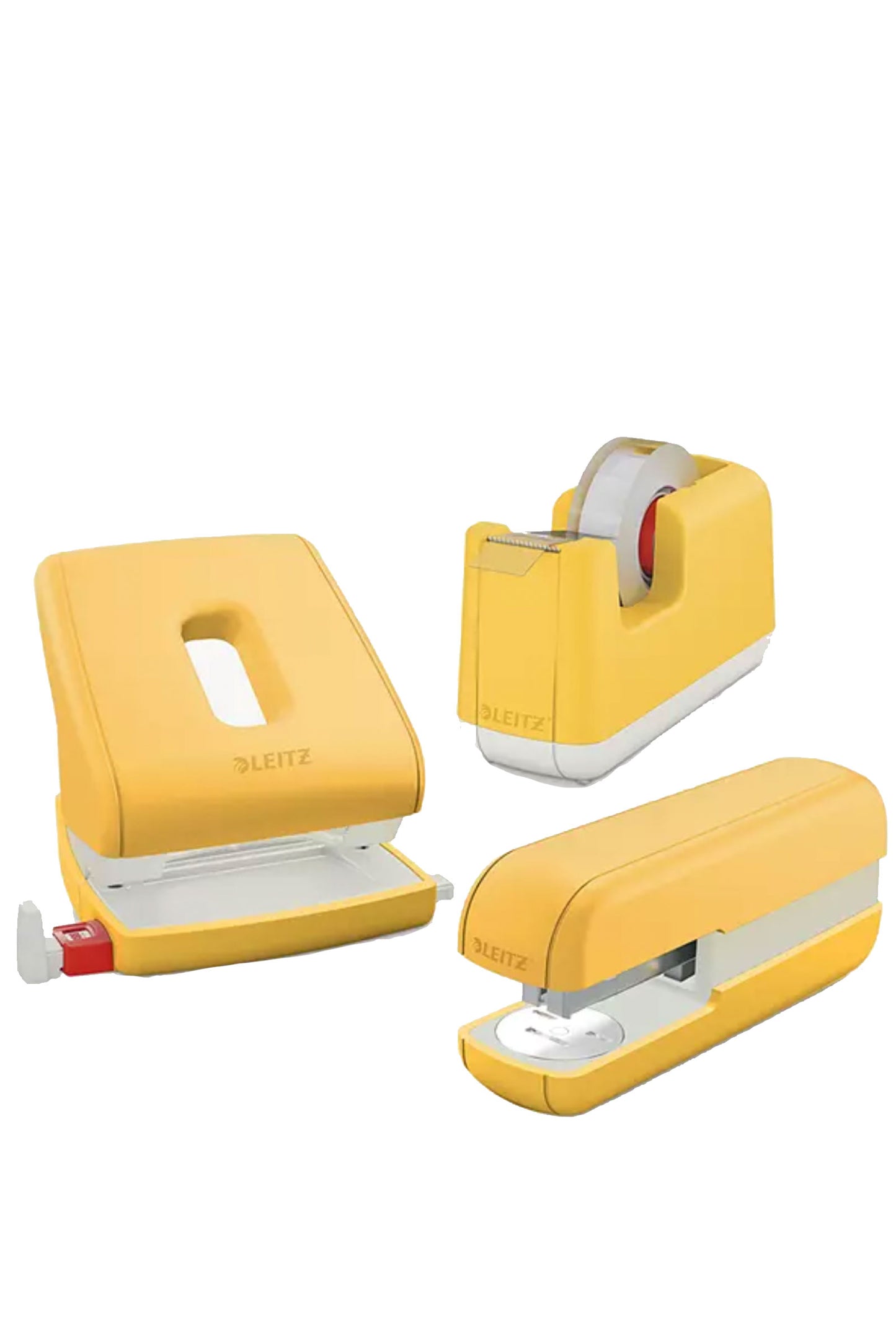 Stapler, Tape Dispenser & Hole Punch Set