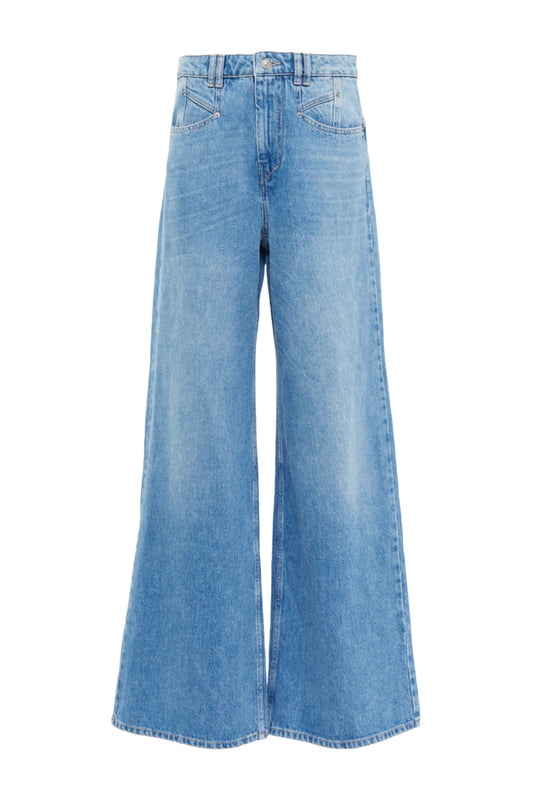 Lemony High-rise Wide-leg Jeans