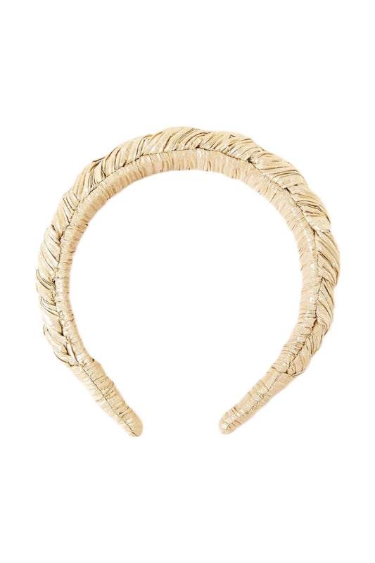 Lilac Gold Braided Headband