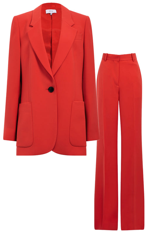 Maia Single Breasted Blazer And Wide Leg Trousers