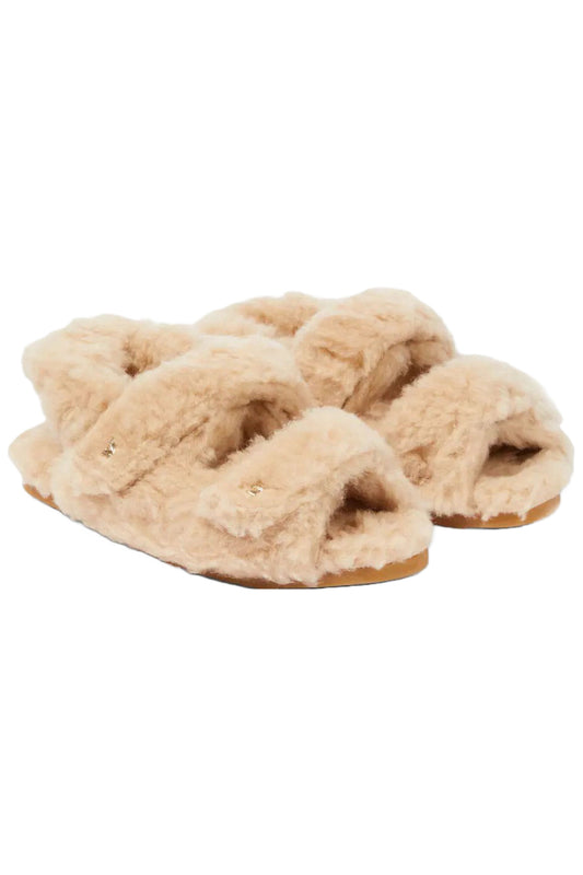 Sandya Shearling Sandals