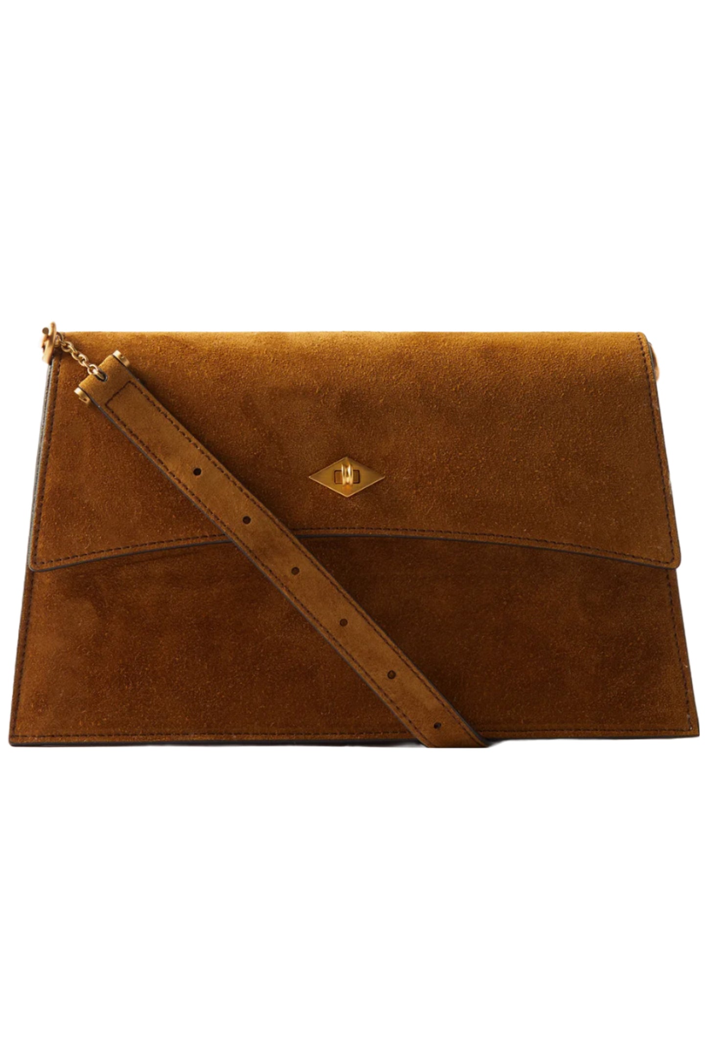 Tan Roma Suede Cross-body Bag