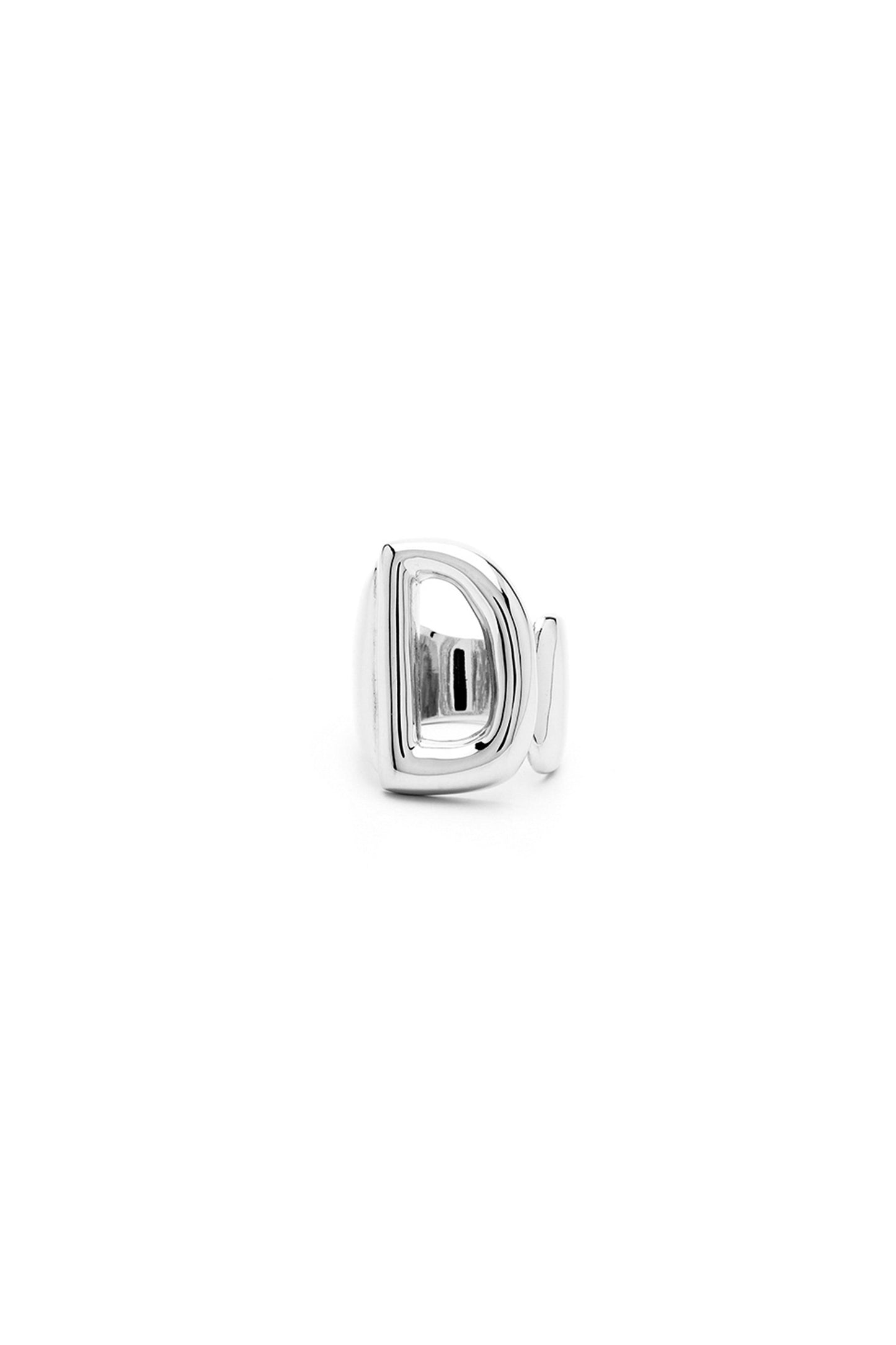 Silver Mini Alphabet Letter Ring