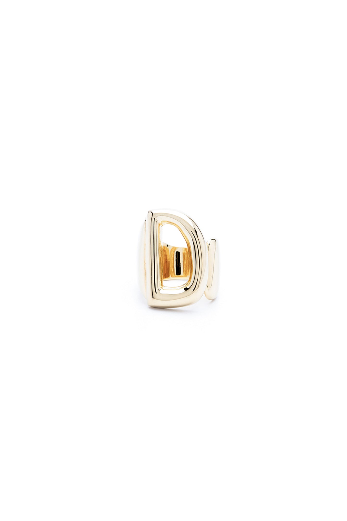 Gold Mini Alphabet Letter Ring