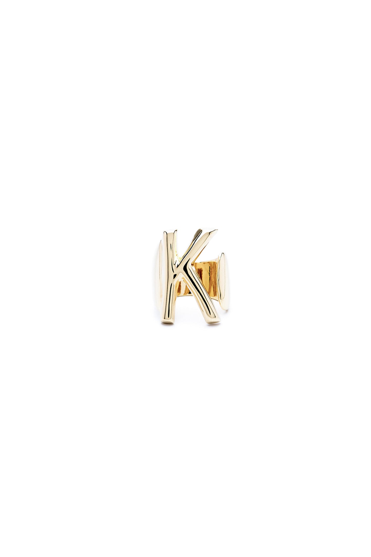 Gold Mini Alphabet Letter Ring