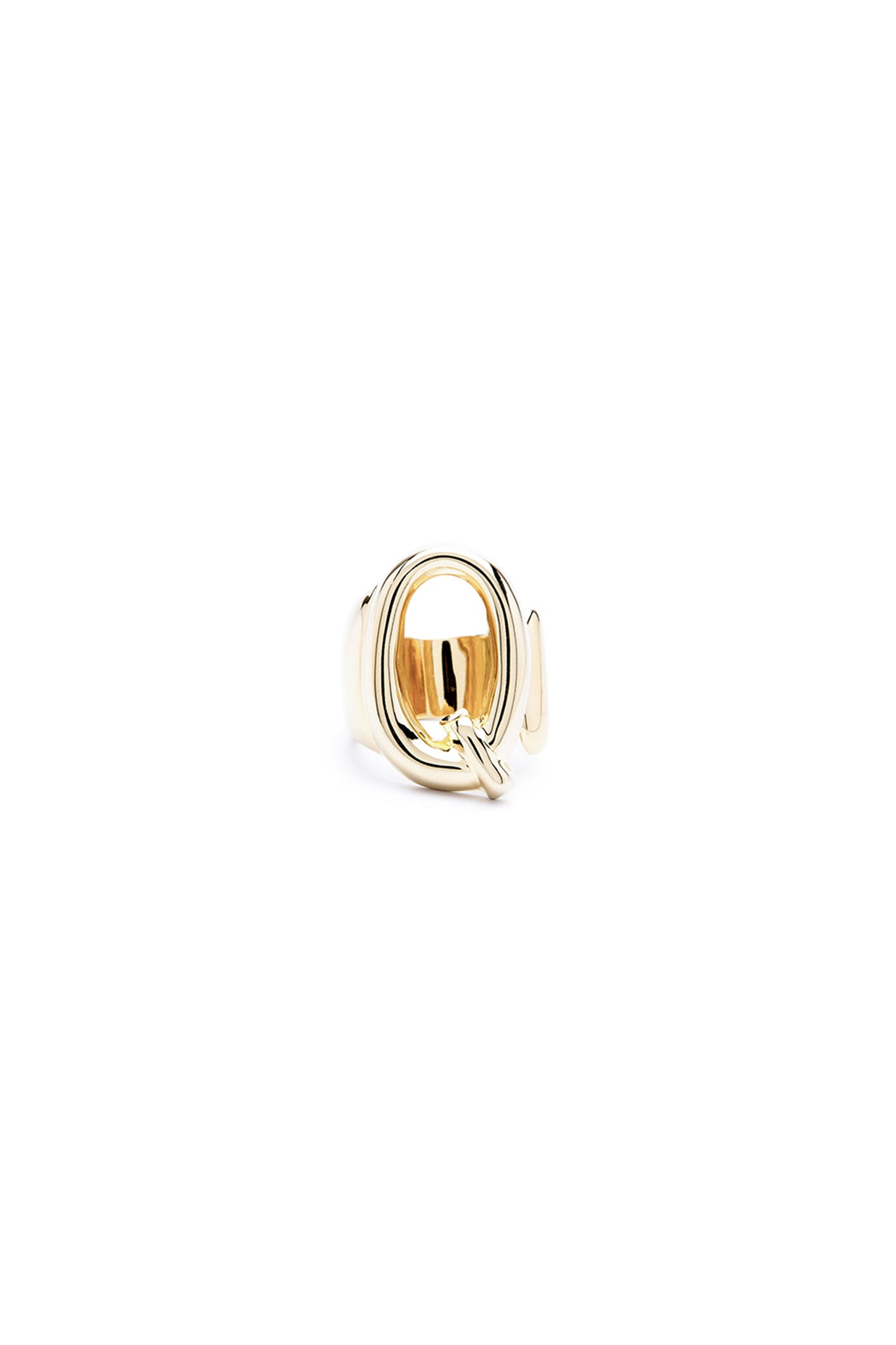 Gold Mini Alphabet Letter Ring