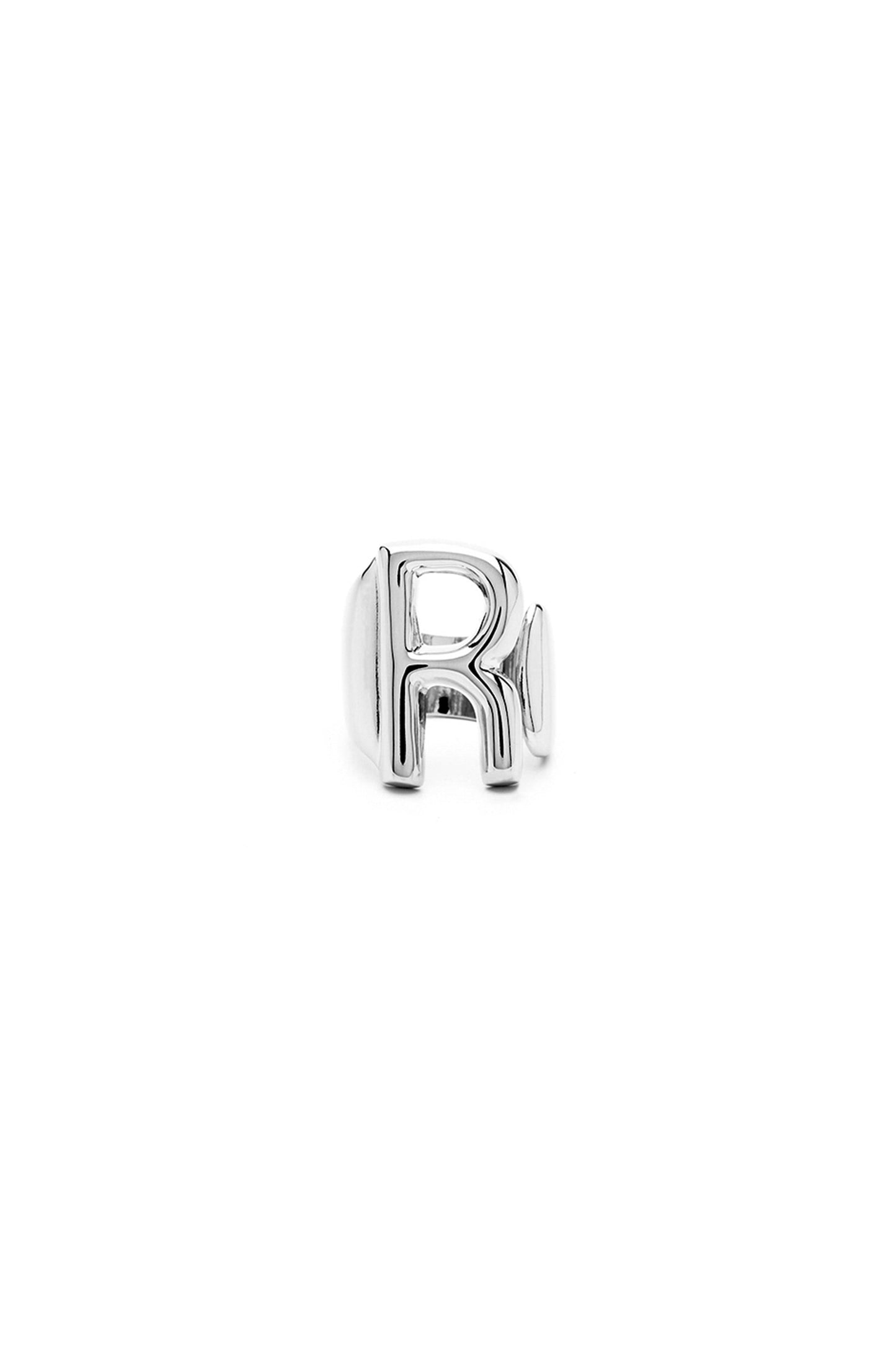 Silver Mini Alphabet Letter Ring