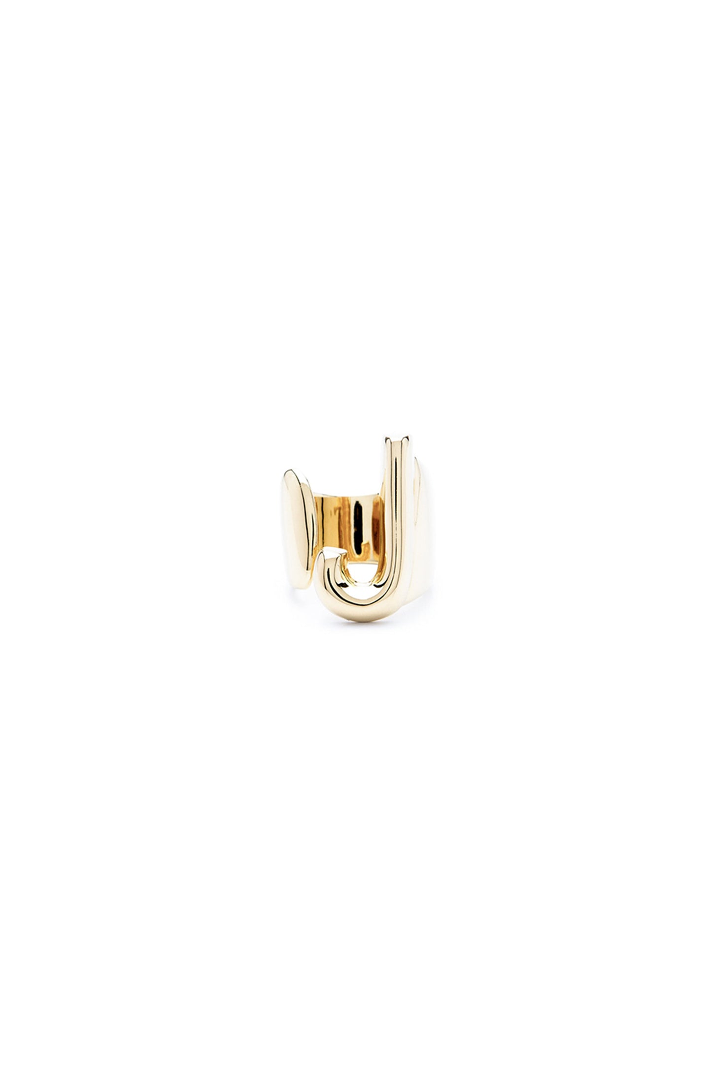 Gold Mini Alphabet Letter Ring