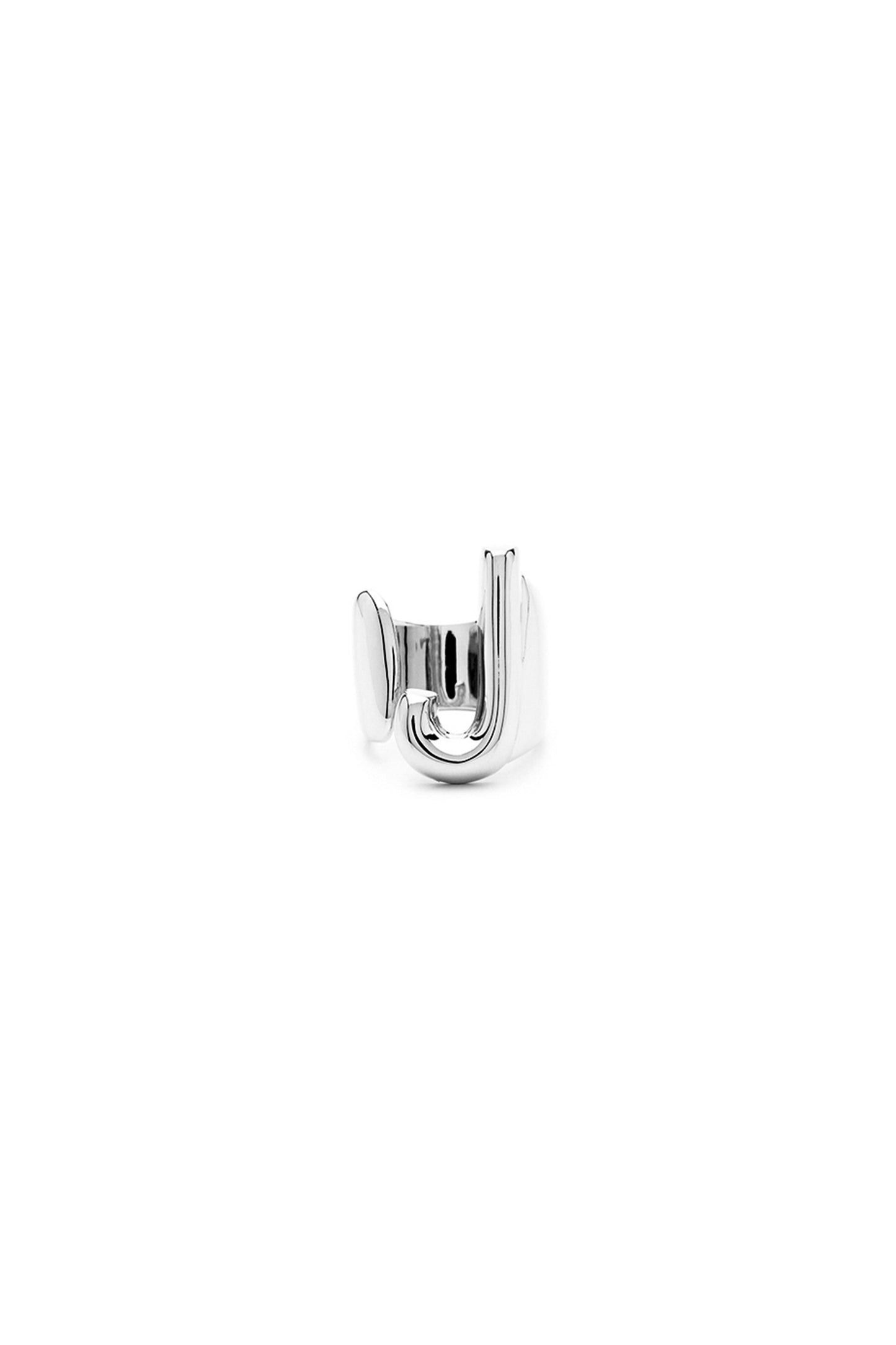 Silver Mini Alphabet Letter Ring