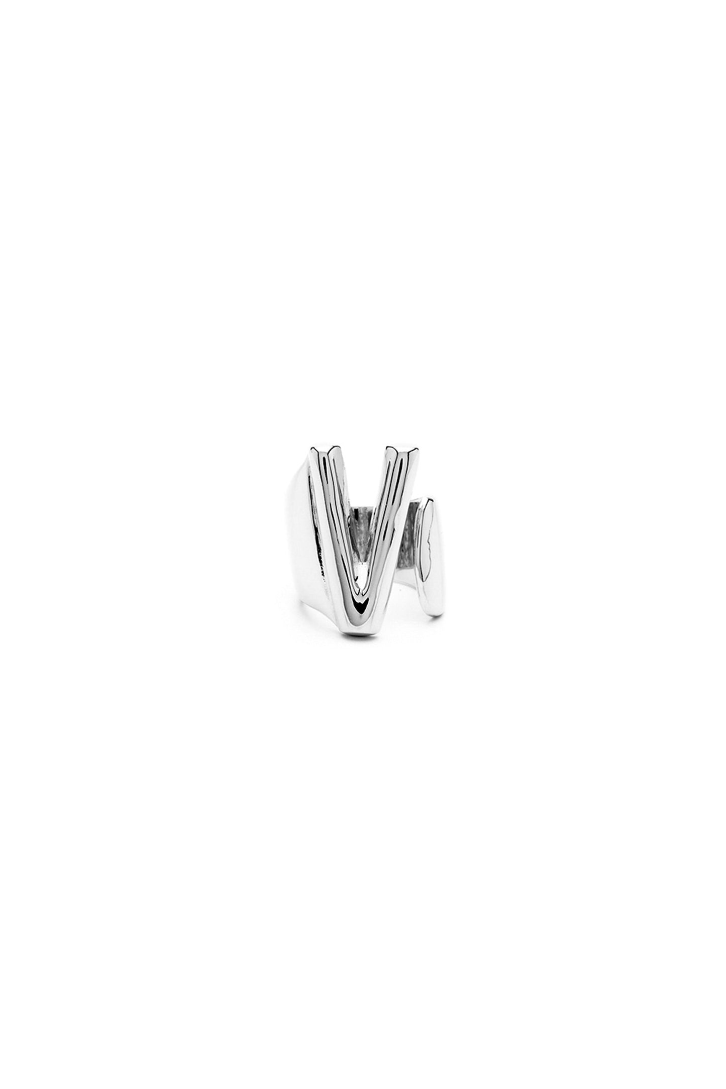 Silver Mini Alphabet Letter Ring