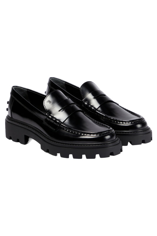 Black Leather Loafers