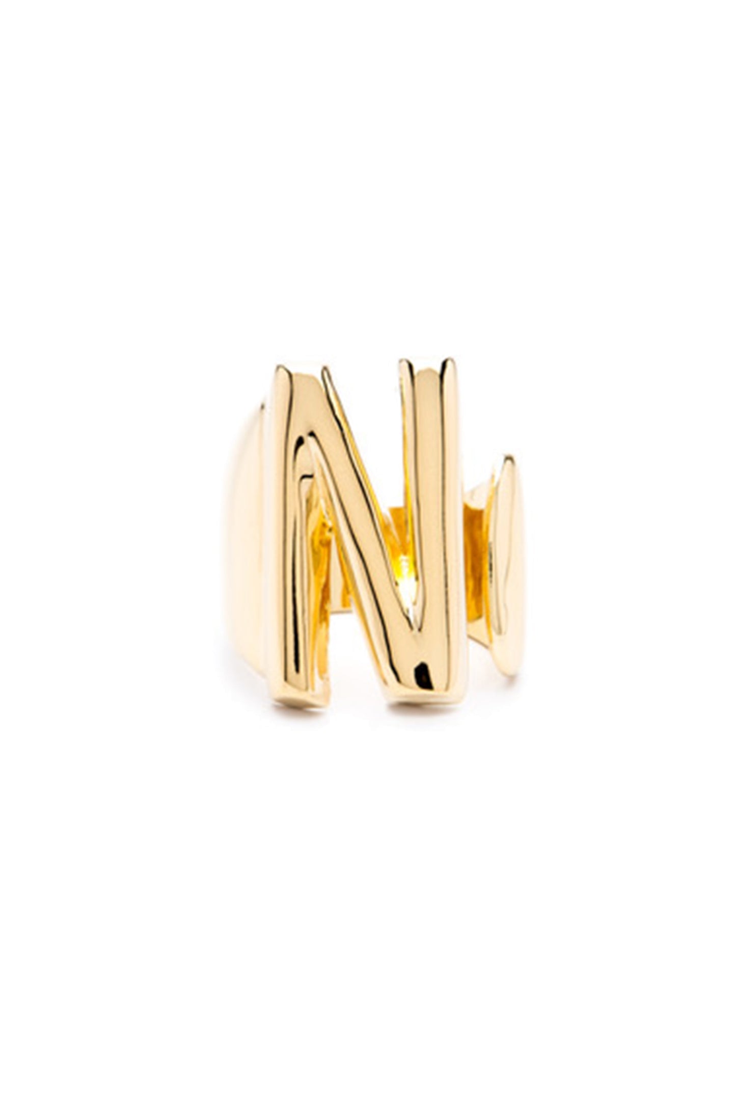 Gold Alphabet Letter Ring