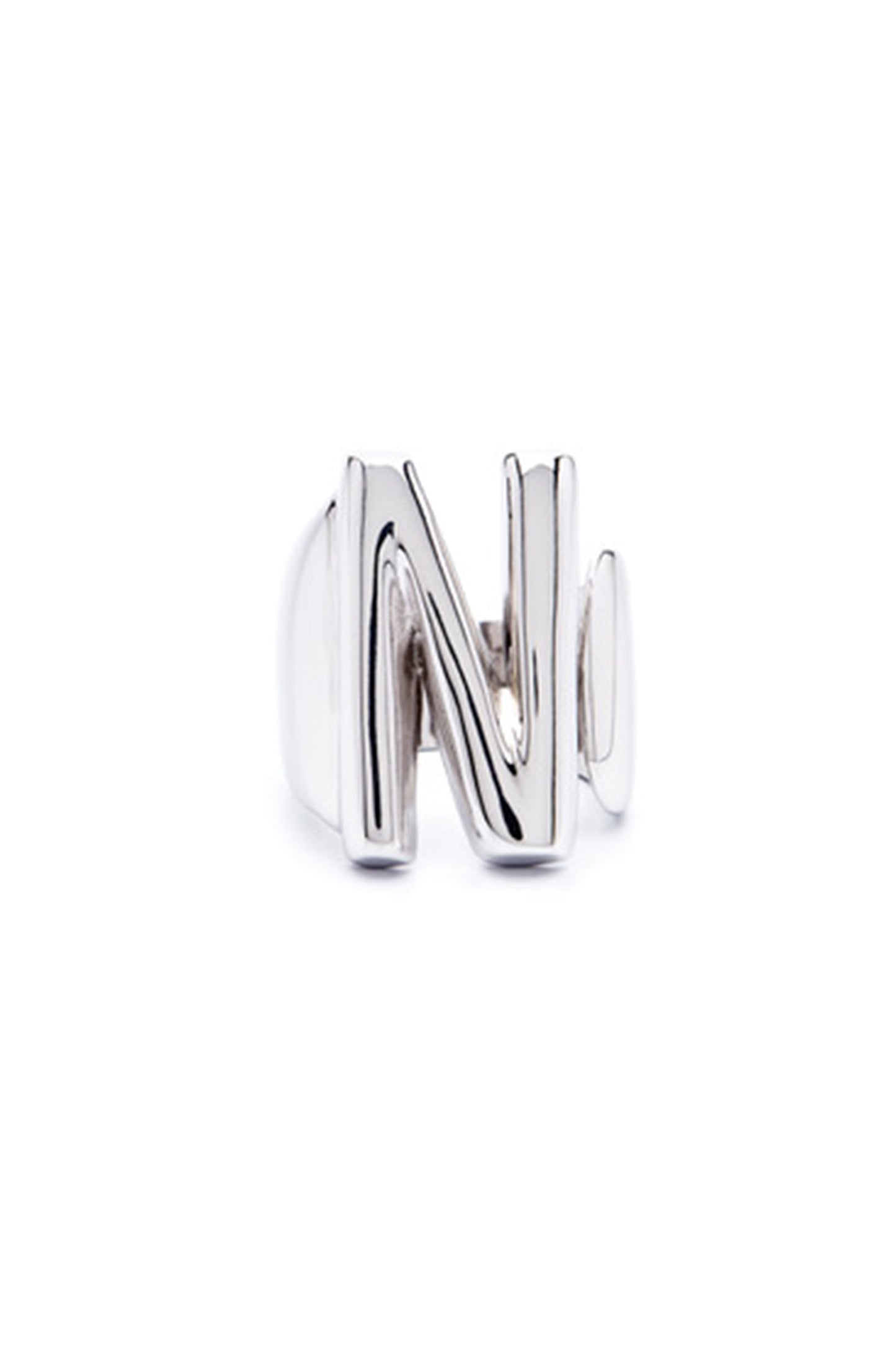 Silver Alphabet Letter Ring