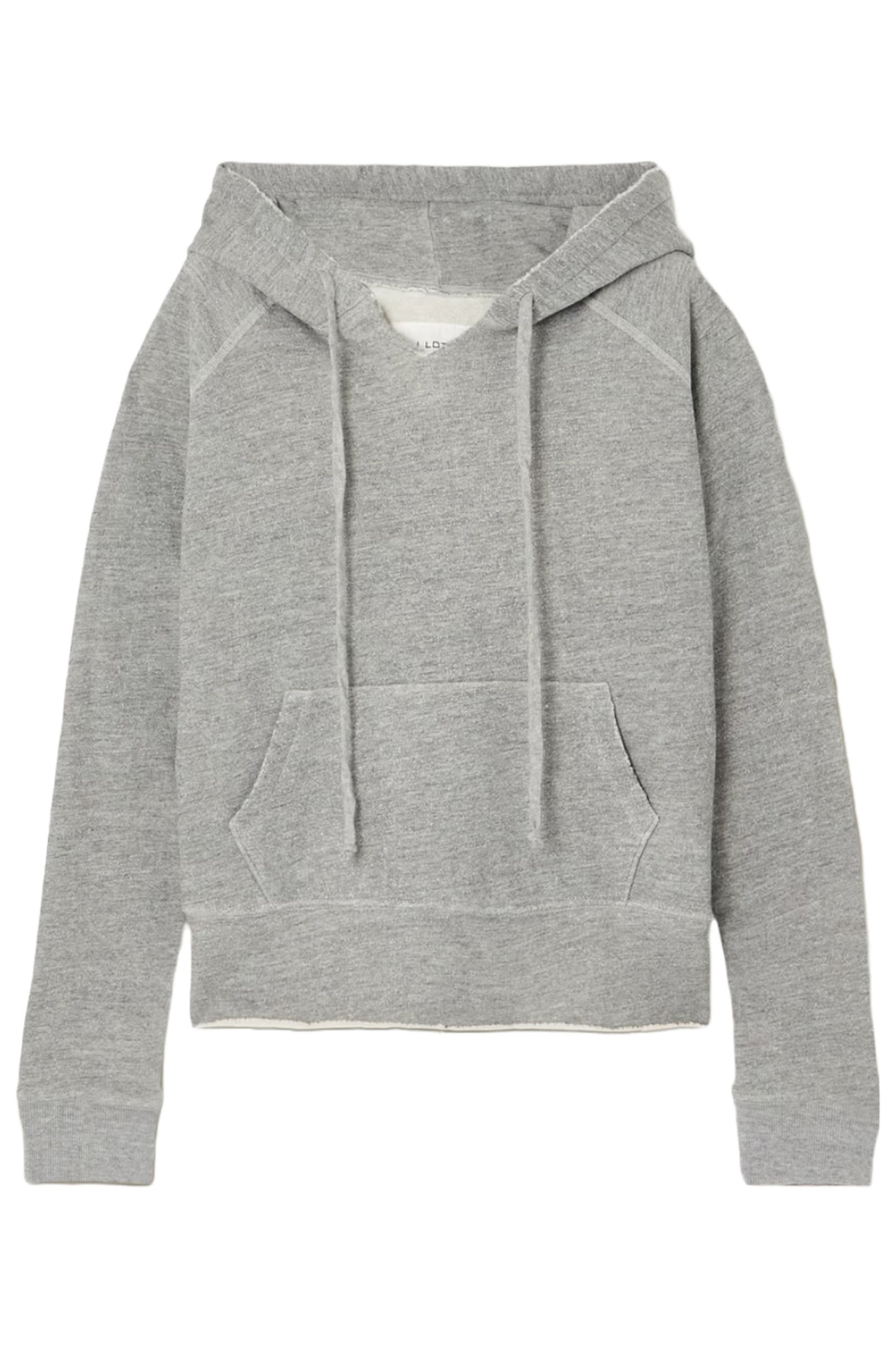 Rayne Grey Cotton-blend Jersey Hoodie