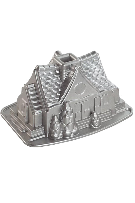Non-Stick Gingerbread House Bundt Pan