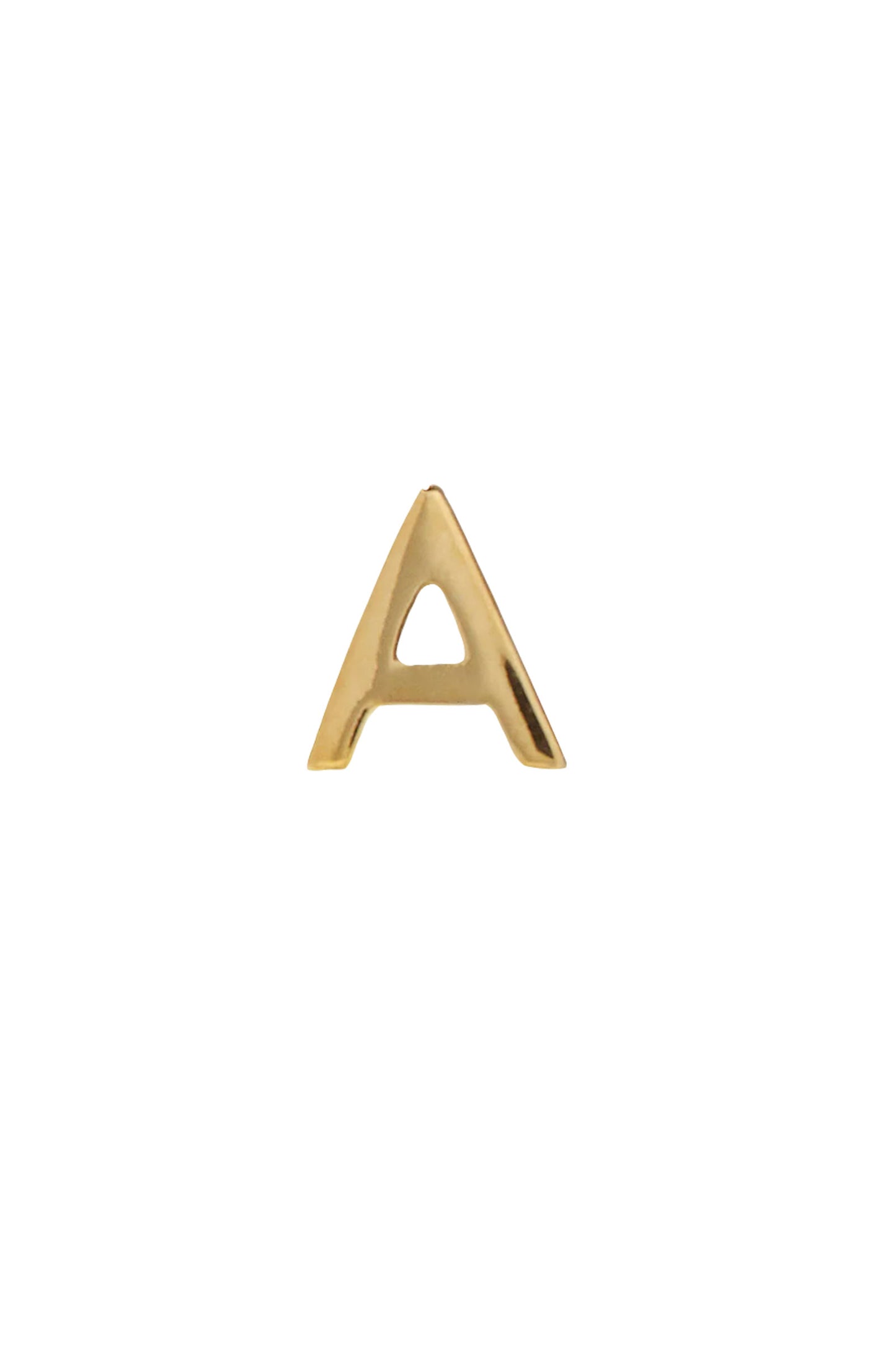 Alphabet 9kt Gold A-M Single Earring