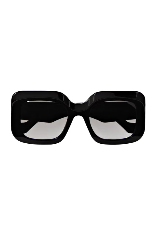 Oversized Square-Frame Acetate Sunglasses