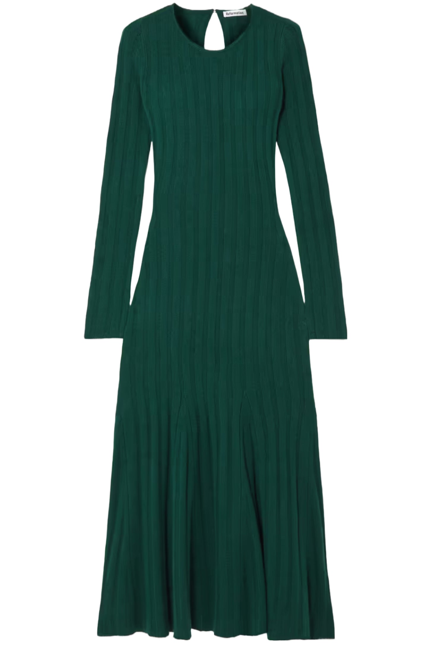 Evan Ribbed Recycled Cashmere-blend Midi Dress