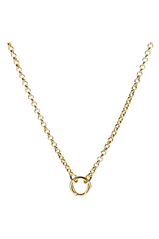 Rolo Chain Charm Necklace