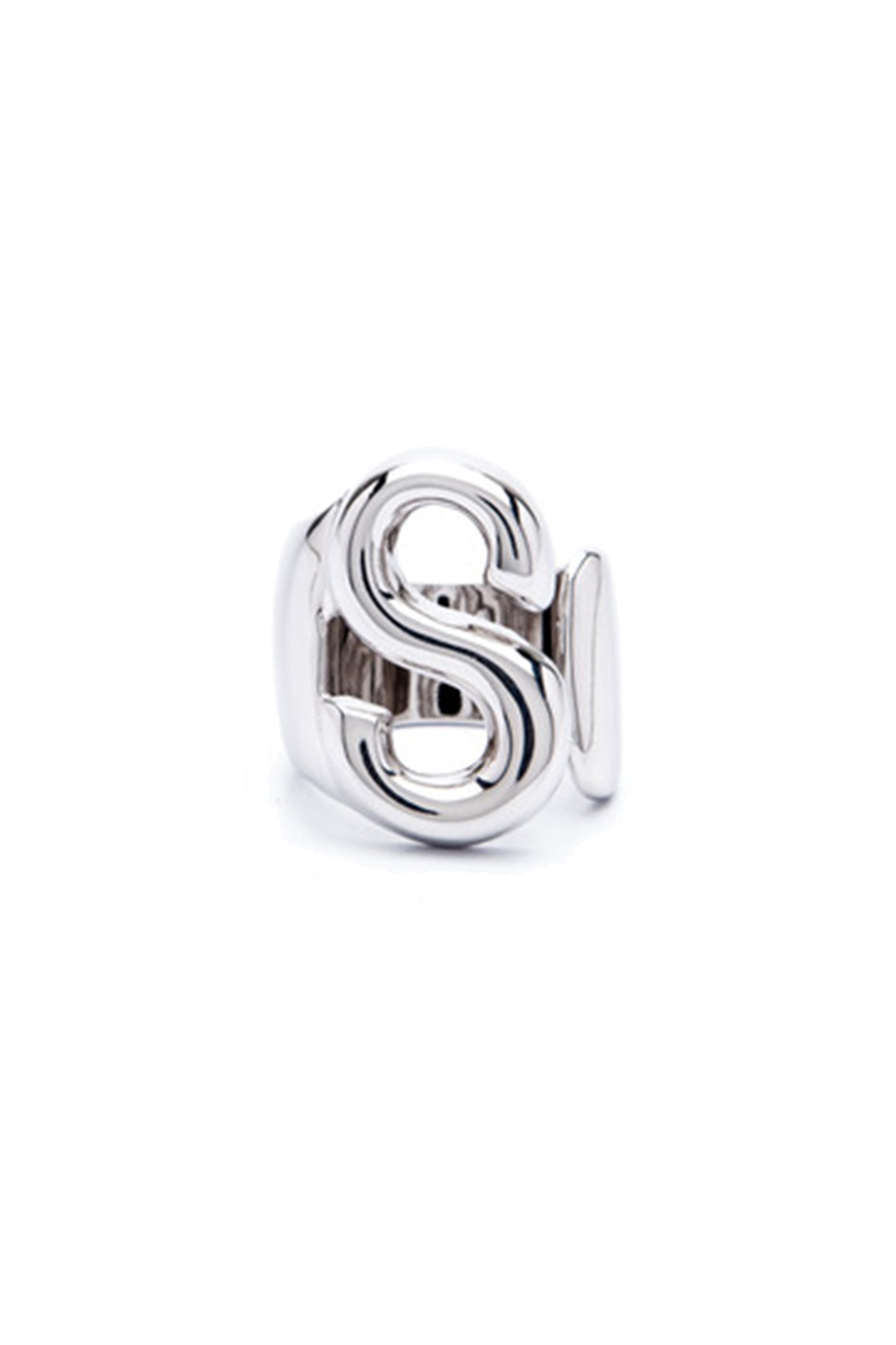 Silver Alphabet Letter Ring