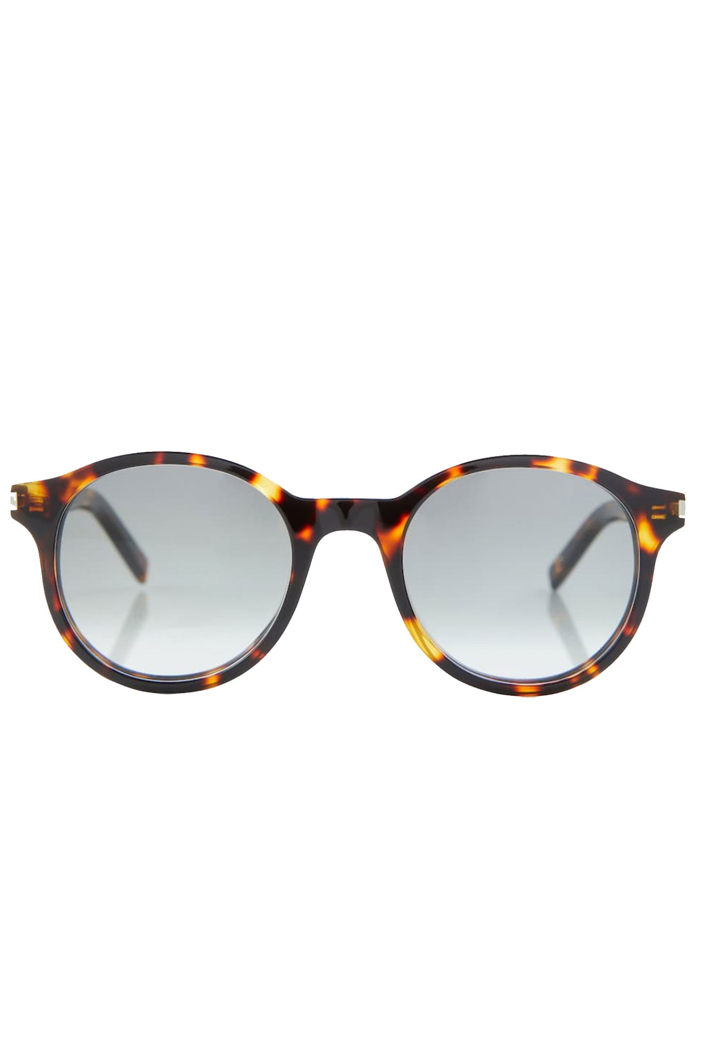 Tortoiseshell-Effect Round Sunglasses