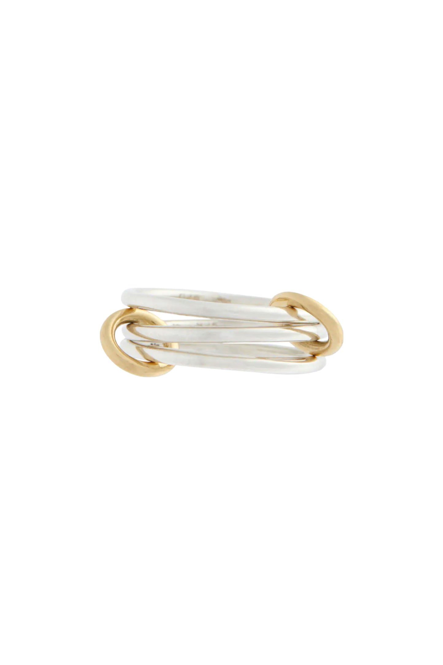 Solarium SG 18kt Gold And Sterling Silver Linked Rings