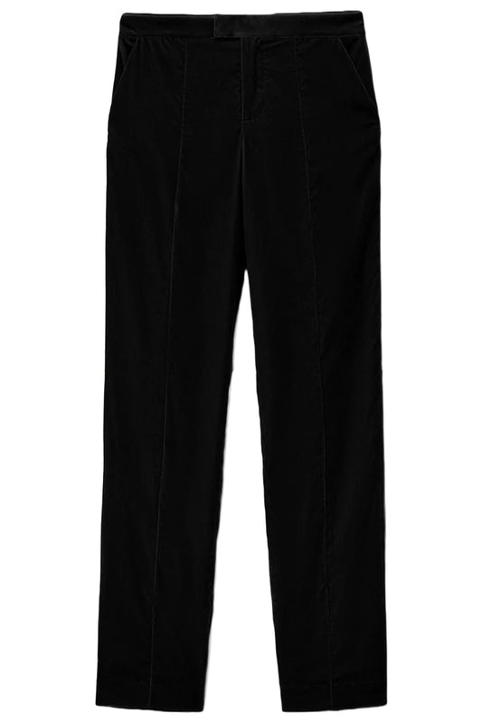 Tosca Velvet Straight-leg Trousers