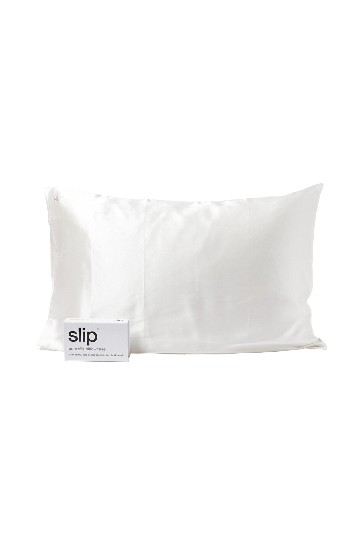 Slip Pure Silk White Queen Pillowcase