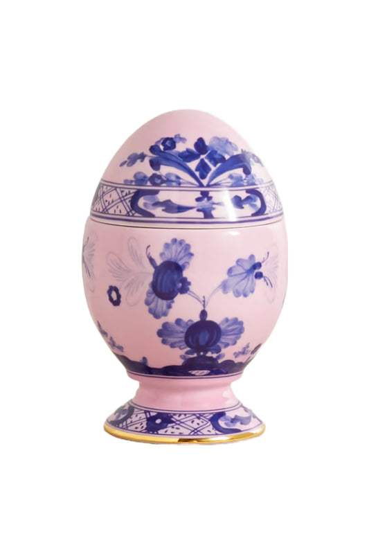 Small Gold-plated Porcelain Ornamental Egg