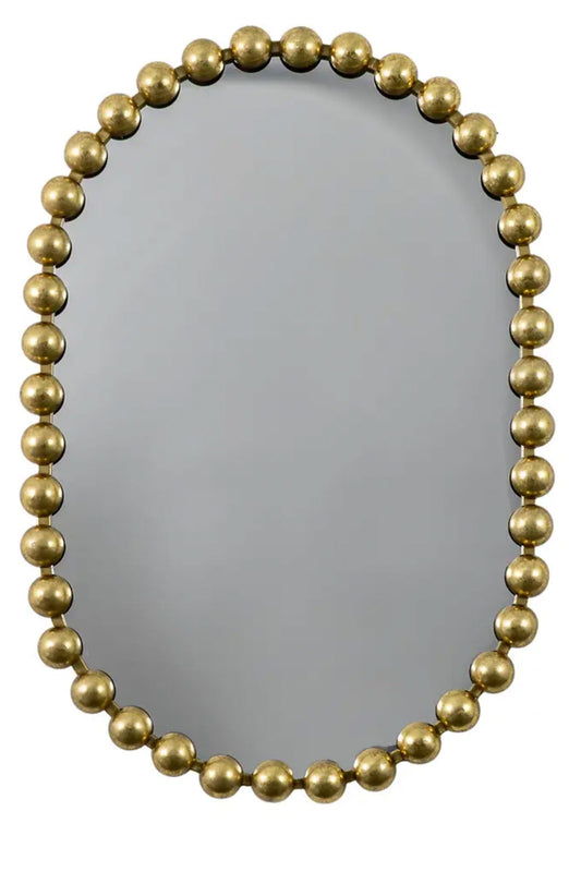 90cm Gold Oval Mirror