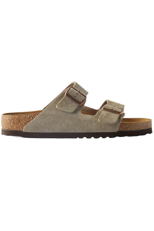 Arizona Suede Slides - Taupe