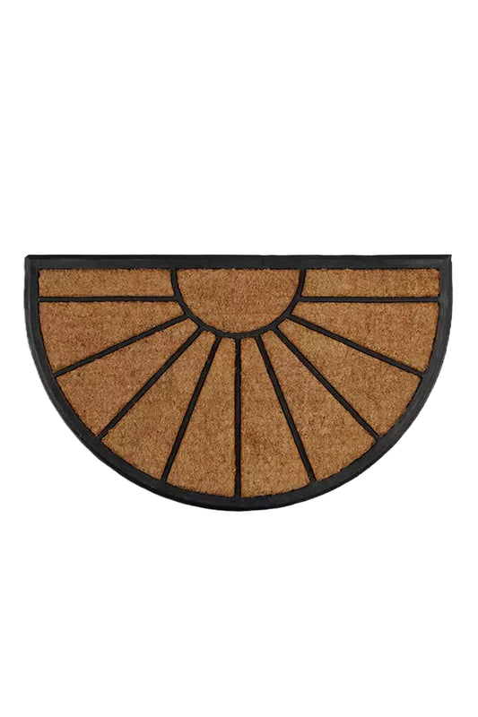 Sunburst Rubber and Coir Door Mat Rug